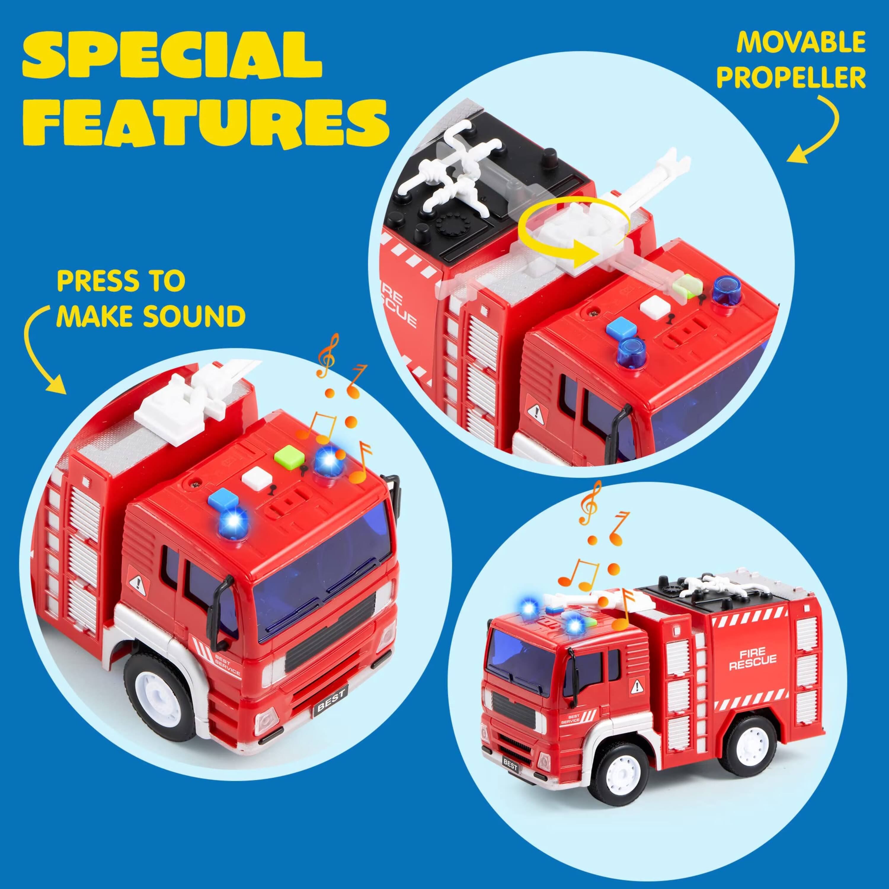 SPECIAL FEATURES  
MOVABLE PROPELLER  
PRESS TO MAKE SOUND  
RESCUE BEST FIRE RESCUE