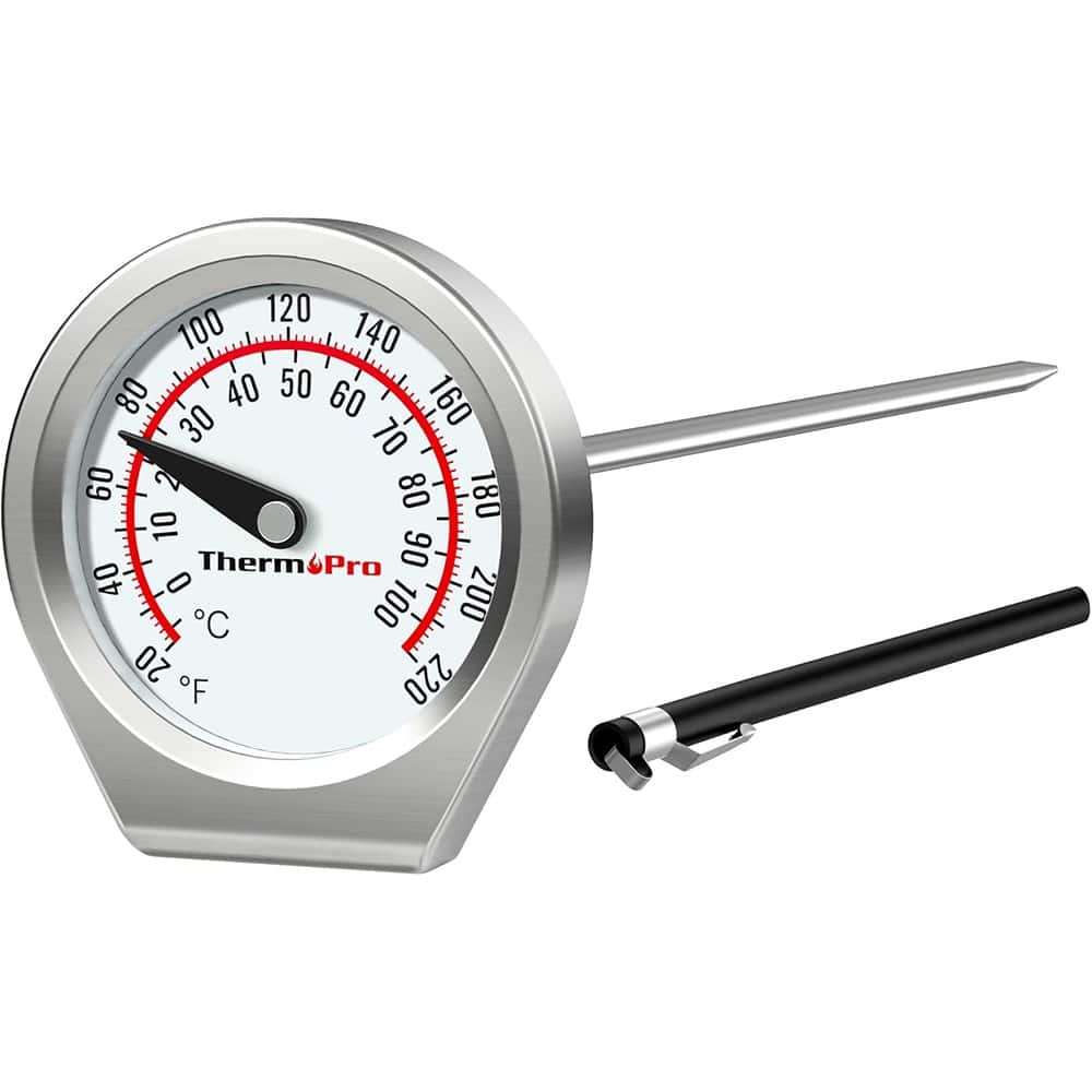 PARKER SLATER - Dial Instant Read Meat Thermometer - Stainless Steel Probe, for Grill & Cooking