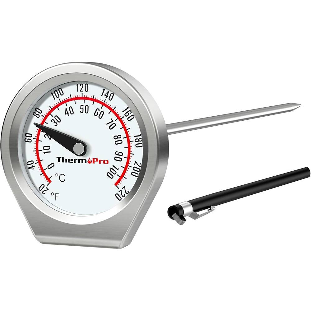 PARKER SLATER - Dial Instant Read Meat Thermometer - Stainless Steel Probe, for Grill & Cooking