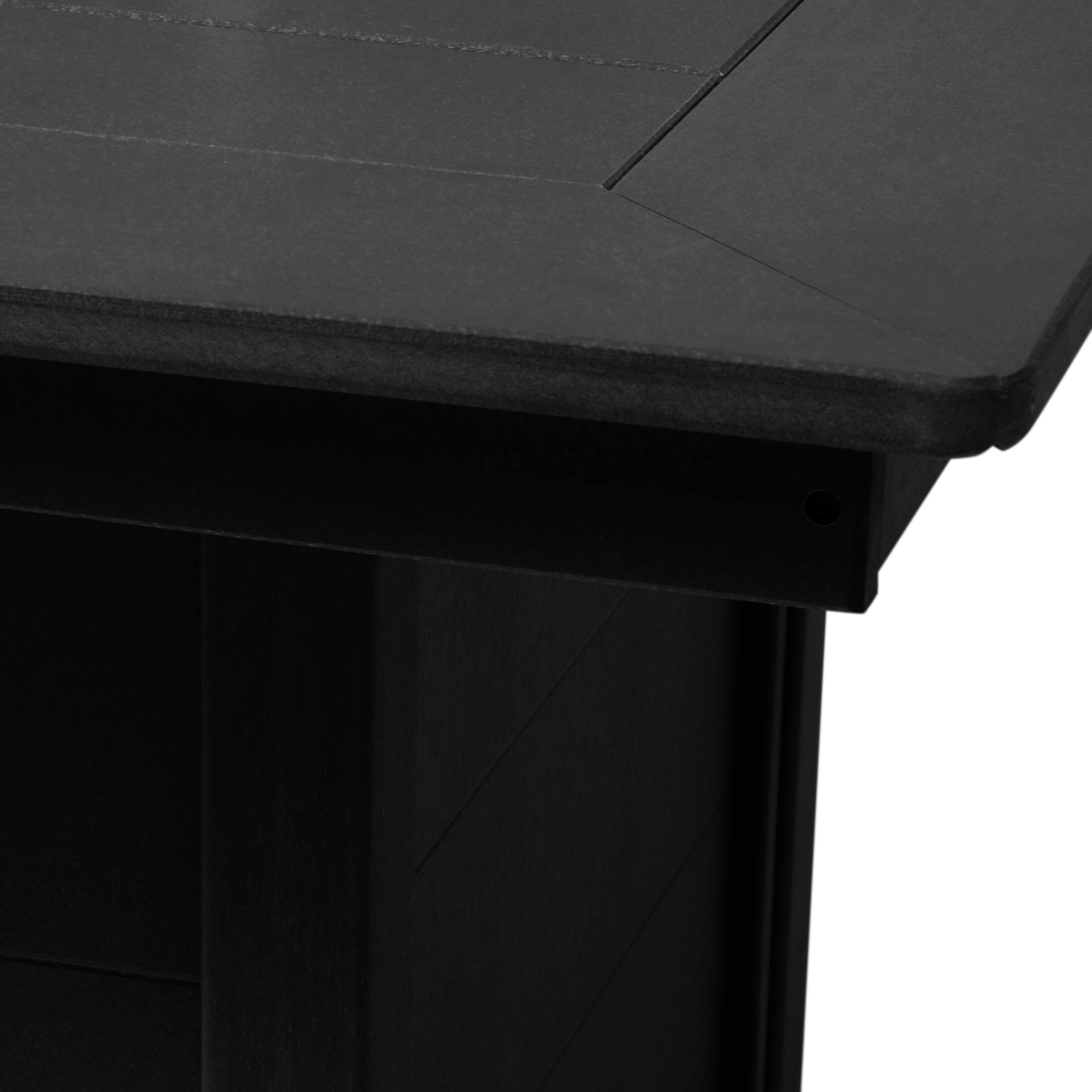 Alt View 3. WestinTrends - WestinTrends Helios 46" Modern Outdoor 55,000 BTU Patio Gas Propane Rectangle Deck Fire Pit Table - Black.