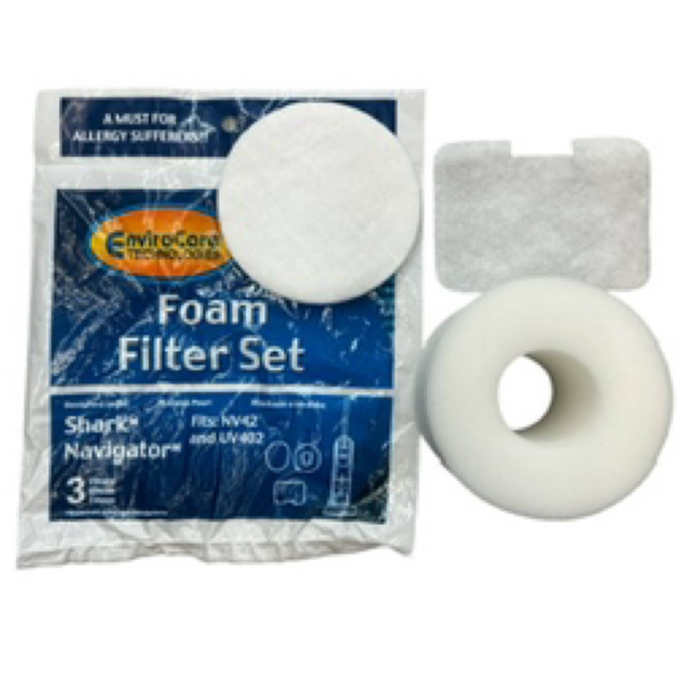 A MUST FOR ALLERGY SUFFERERS

EnviroCare Foam Filter Set

Shark Navigator NV42 and V-402

3 Filters