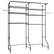 Alt View 5. VEVOR - Over Washer and Dryer Storage Shelves,6 Tiers Laundry Room Drying Rack,Hanger Rod and Hooks, Two Rows Adjustable Shelves - Black.