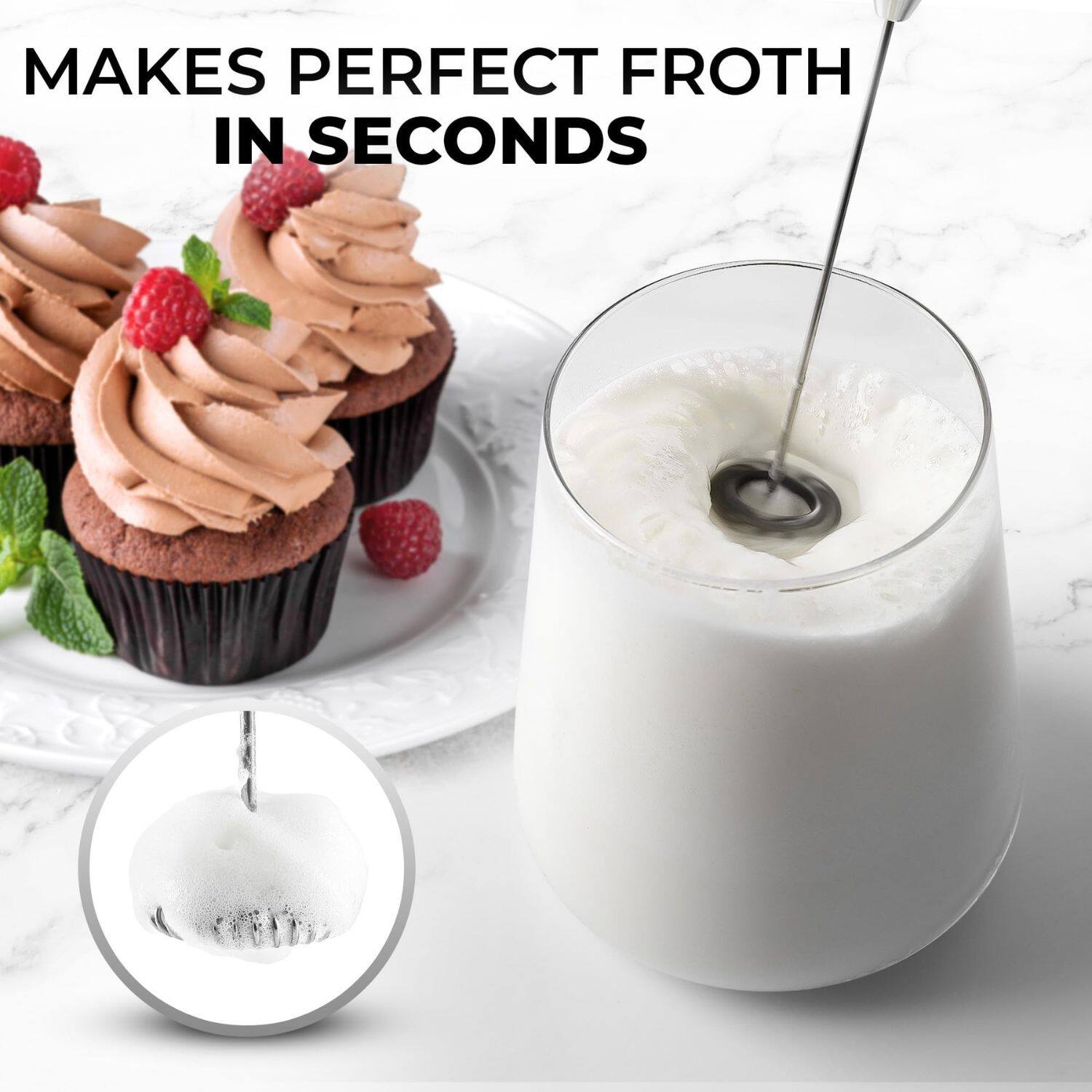 MAKES PERFECT FROTH IN SECONDS