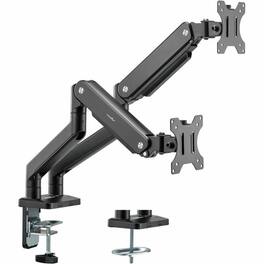 Rocstor - ErgoReach Mounting Arm for Monitor - Landscape/Portrait - 2 Display(s) Supported - 17" to 32" Screen - Black