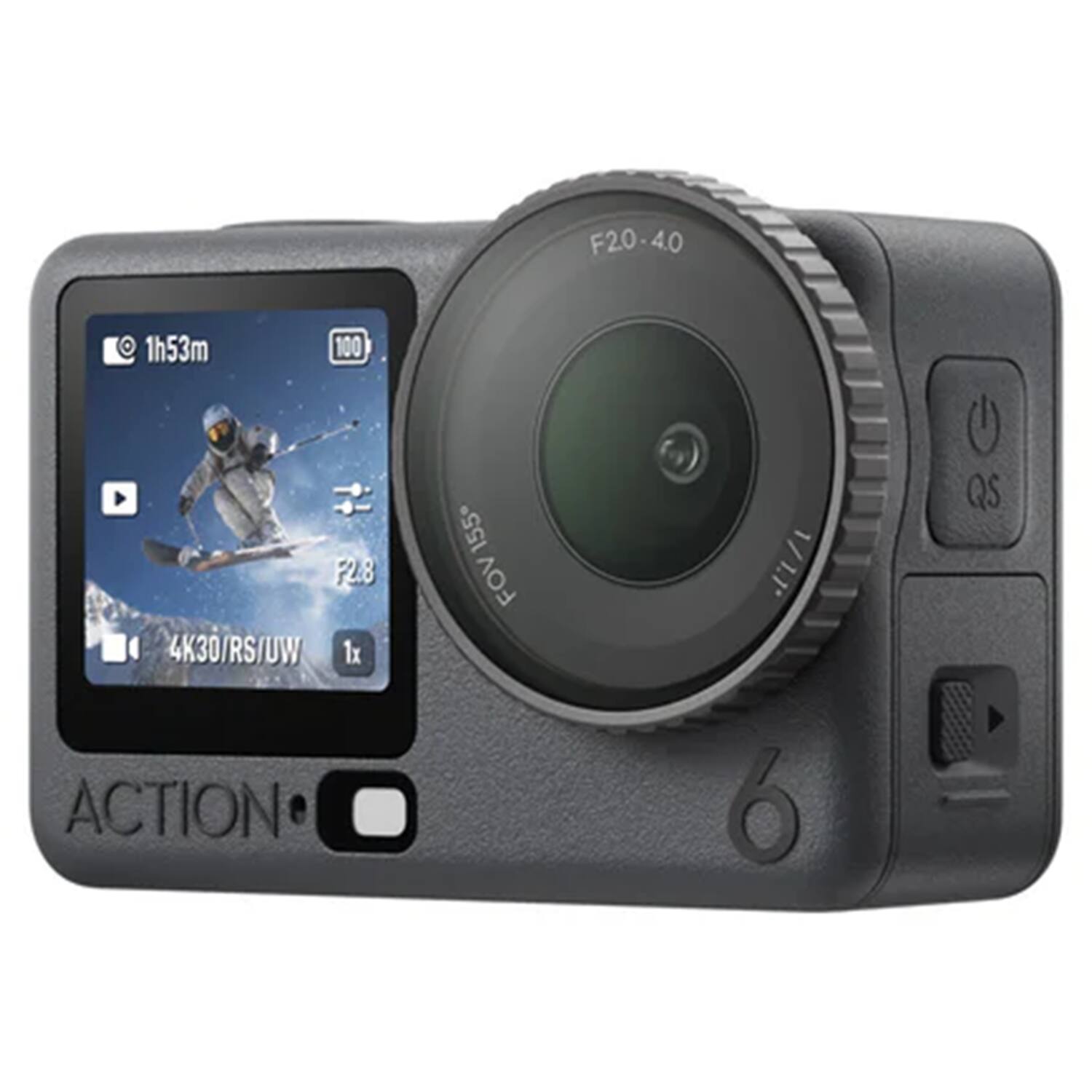 F20-4.0 1h53m 100 F2.8 4K30/RS/UW 1x ACTION FOV155 155+ FOV 6 QS