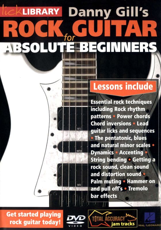 Lick Library: Danny Gill's Rock Guitar for Absolute Beginners [DVD] [2012]