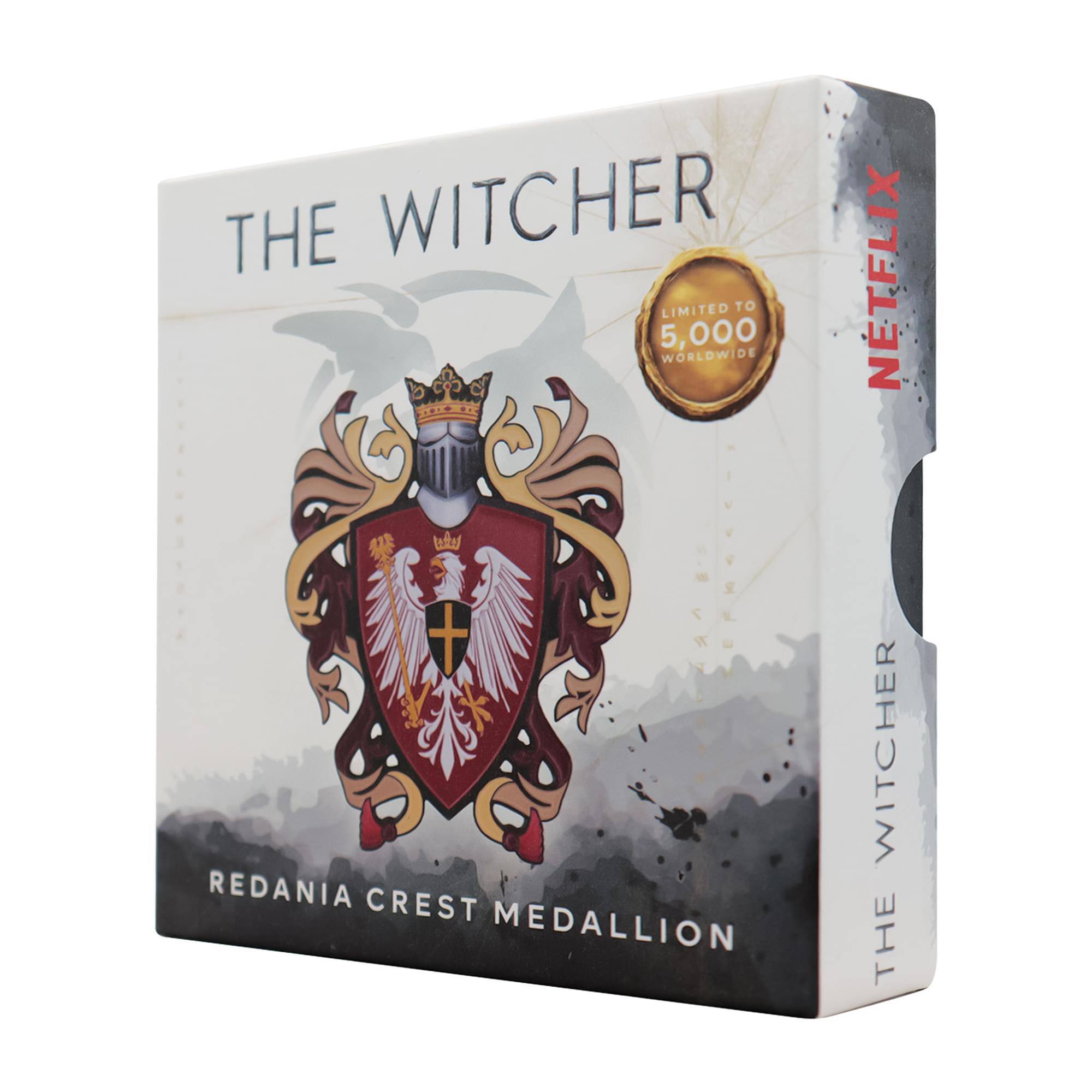 THE WITCHER LIMITED TO 5,000 WORLDWIDE REDANIA CREST MEDALLION  
NETFLIX THE WITCHER