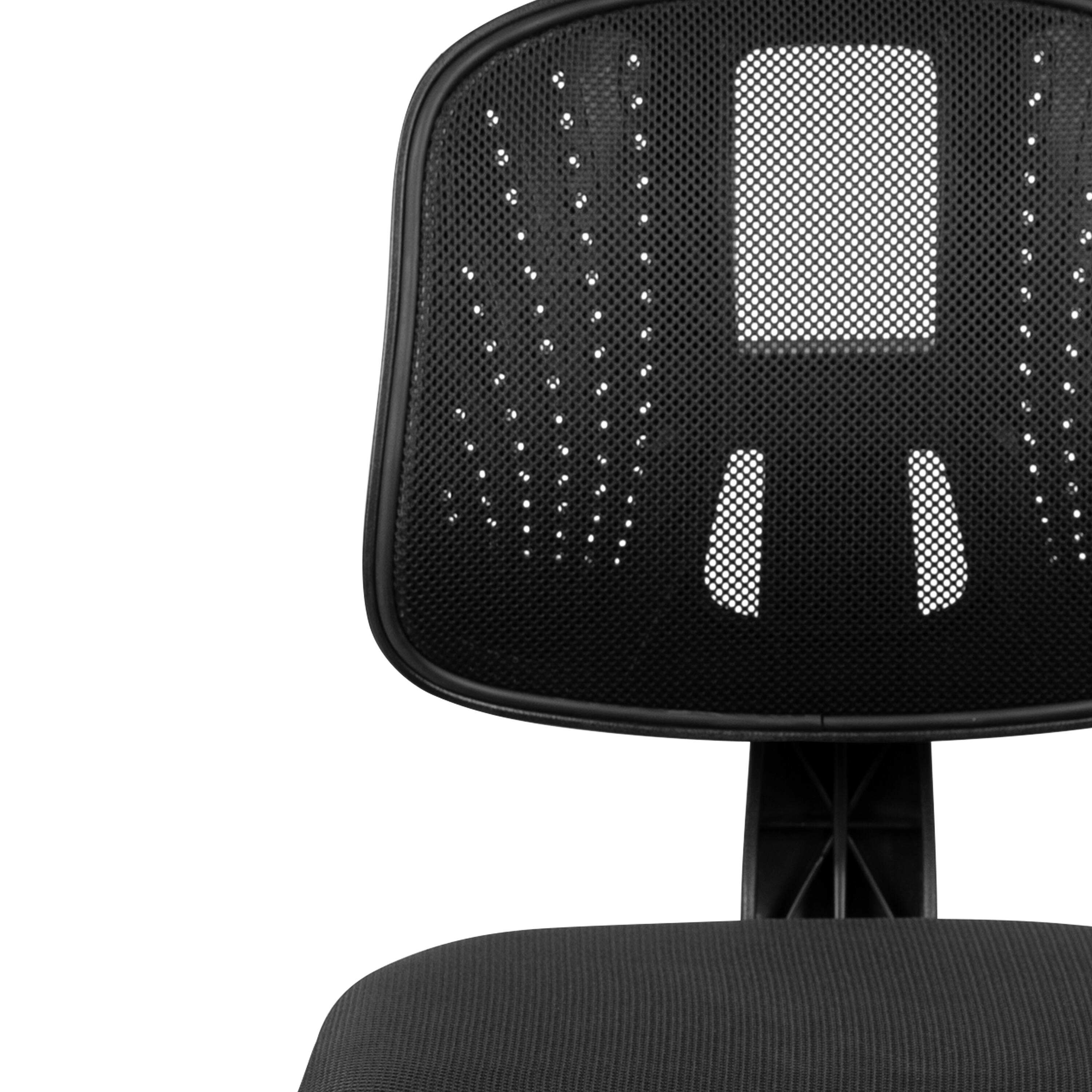 Alt View 10. Emma + Oliver - Mid-Back Mesh Swivel Task Office Chair with Pivot Back - Black.