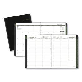 AT-A-GLANCE - Recycled Weekly Vertical Column Format Appointment Book 11 x 8.25 Black Cover 12 Month Jan to Dec 2026