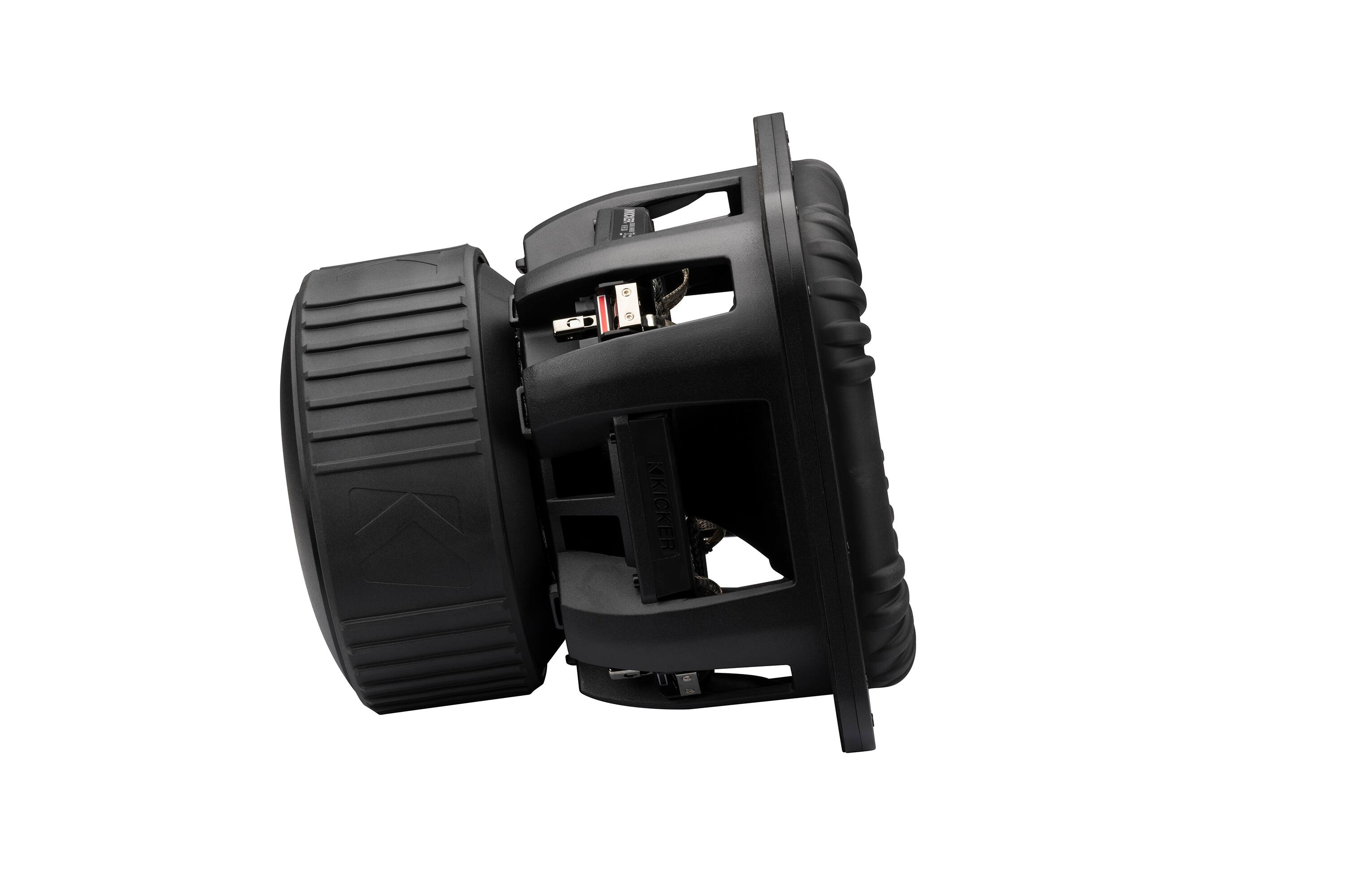 Alt View 8. KICKER - KICKER 52L7XS121 - 12" SoloXS L7XS 1 Ohm DVC Square Subwoofer with 1500-3000W RMS, 43mm Xmax, Forced Air Cooling, a... - Black/Gray.