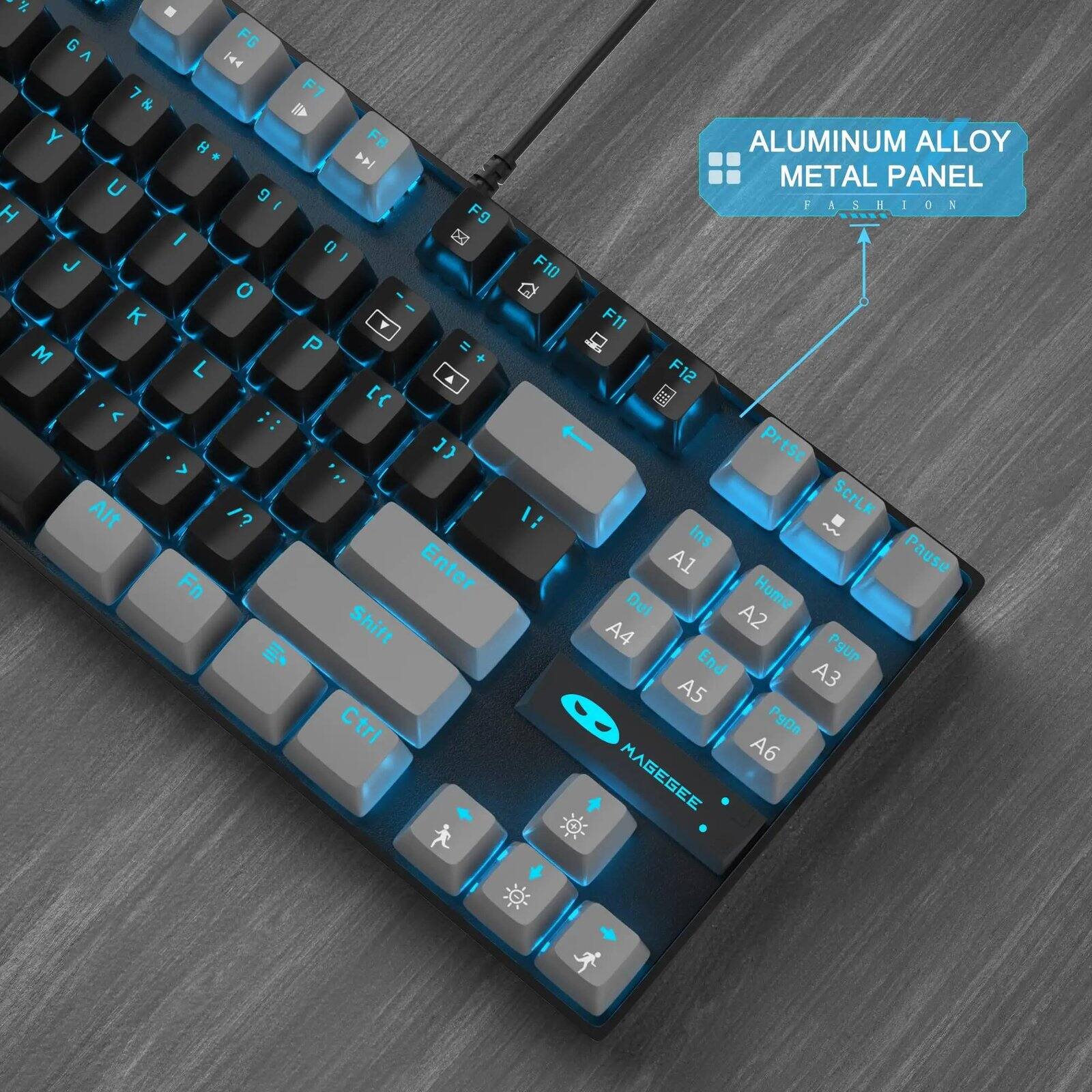 % . VG FG 7& F1 Y 8 FR >! U IG H F9 / 0 J C K M P " L A [{ ^ :: ]} > Alt Fn Enter Shift. Ctrl

ALUMINUM ALLOY METAL PANEL FASHION F10 F11 F12 1 Prtsc ScrLK ins. Pause A1 Del A2 Home A4 PgUp End A3 A5 Jou A6 MAGEGEE