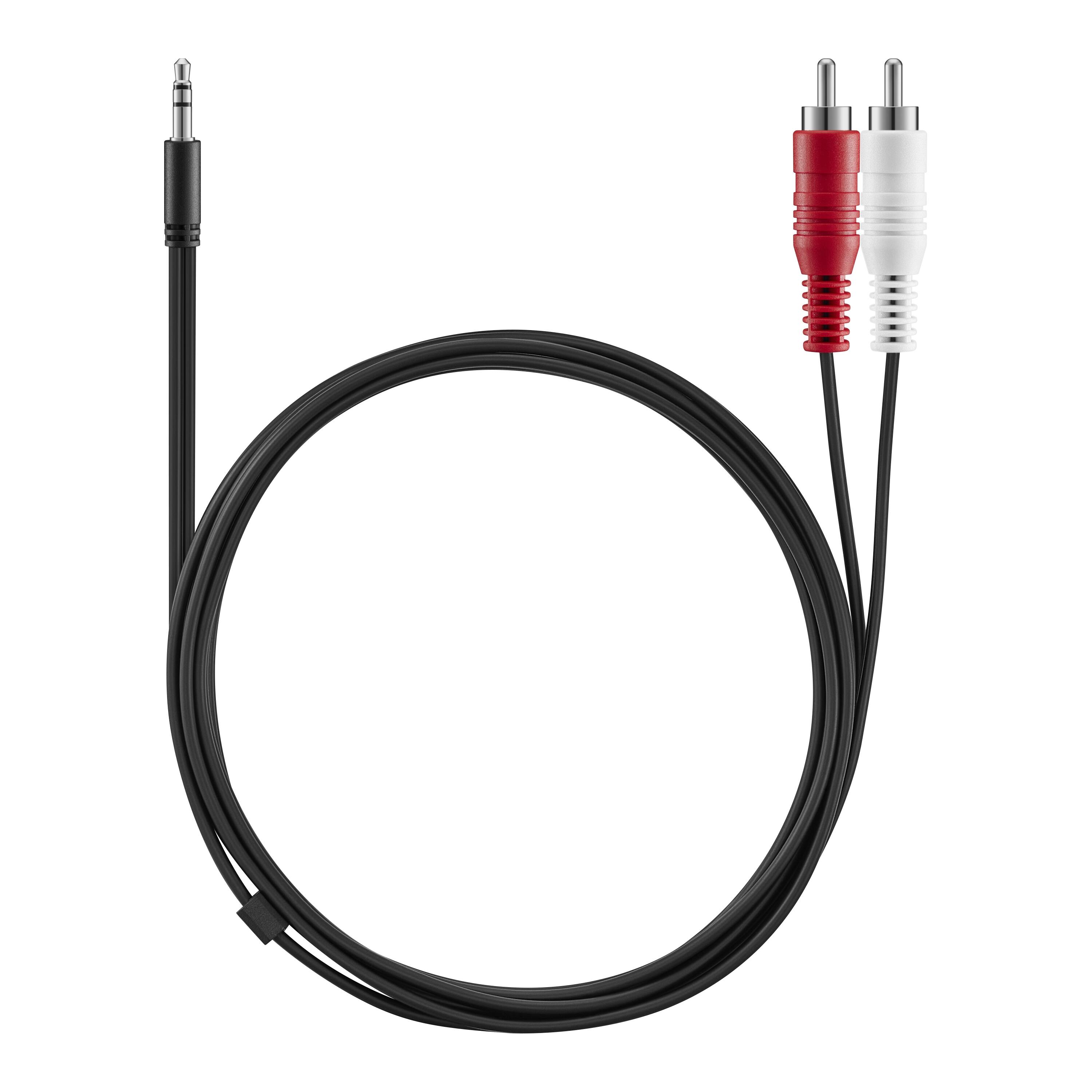 Alt View 13. Insignia™ - 6' 3.5 mm to Stereo Audio RCA Cable - Black.