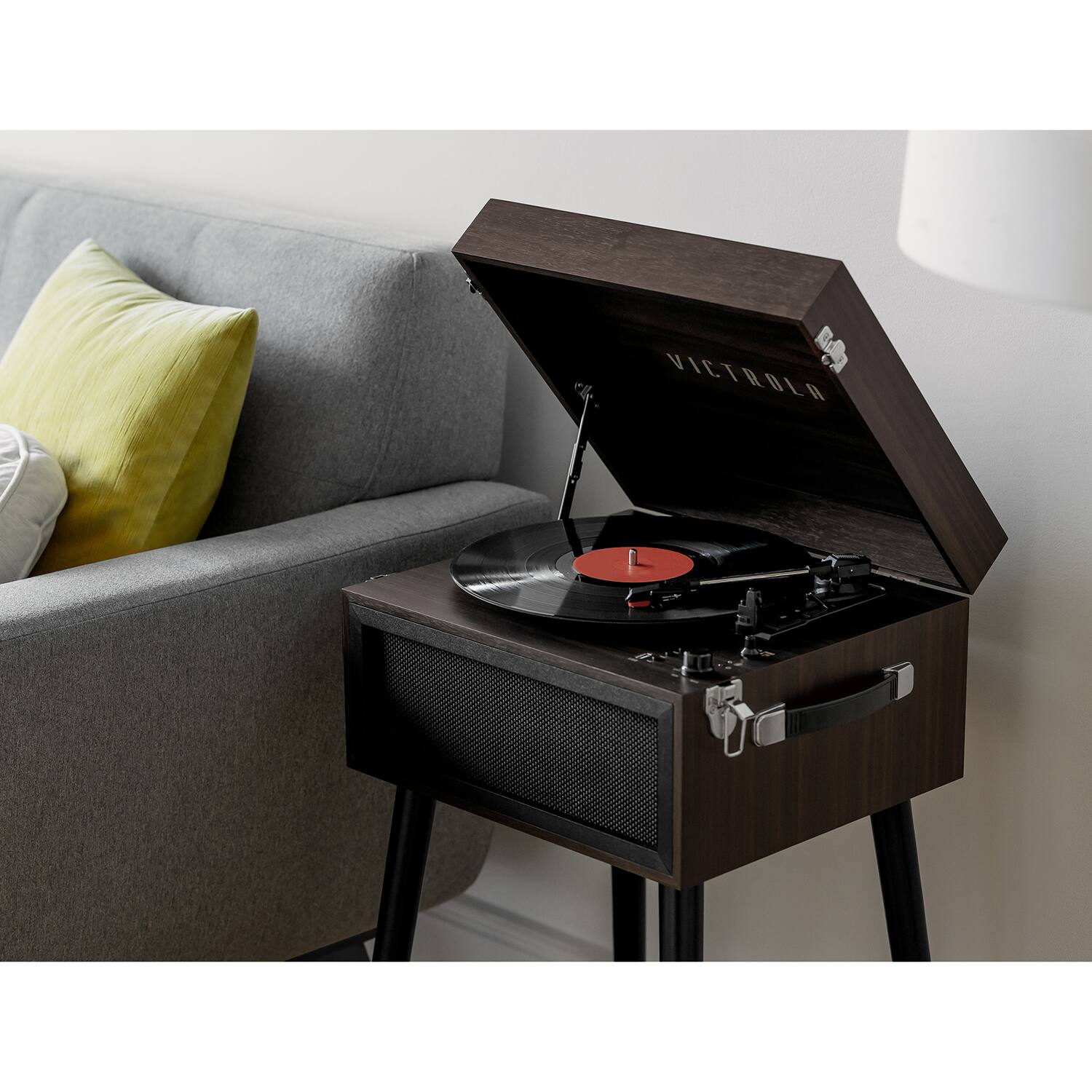 Alt View 19. Victrola - Bluetooth Stereo Audio System - Espresso.