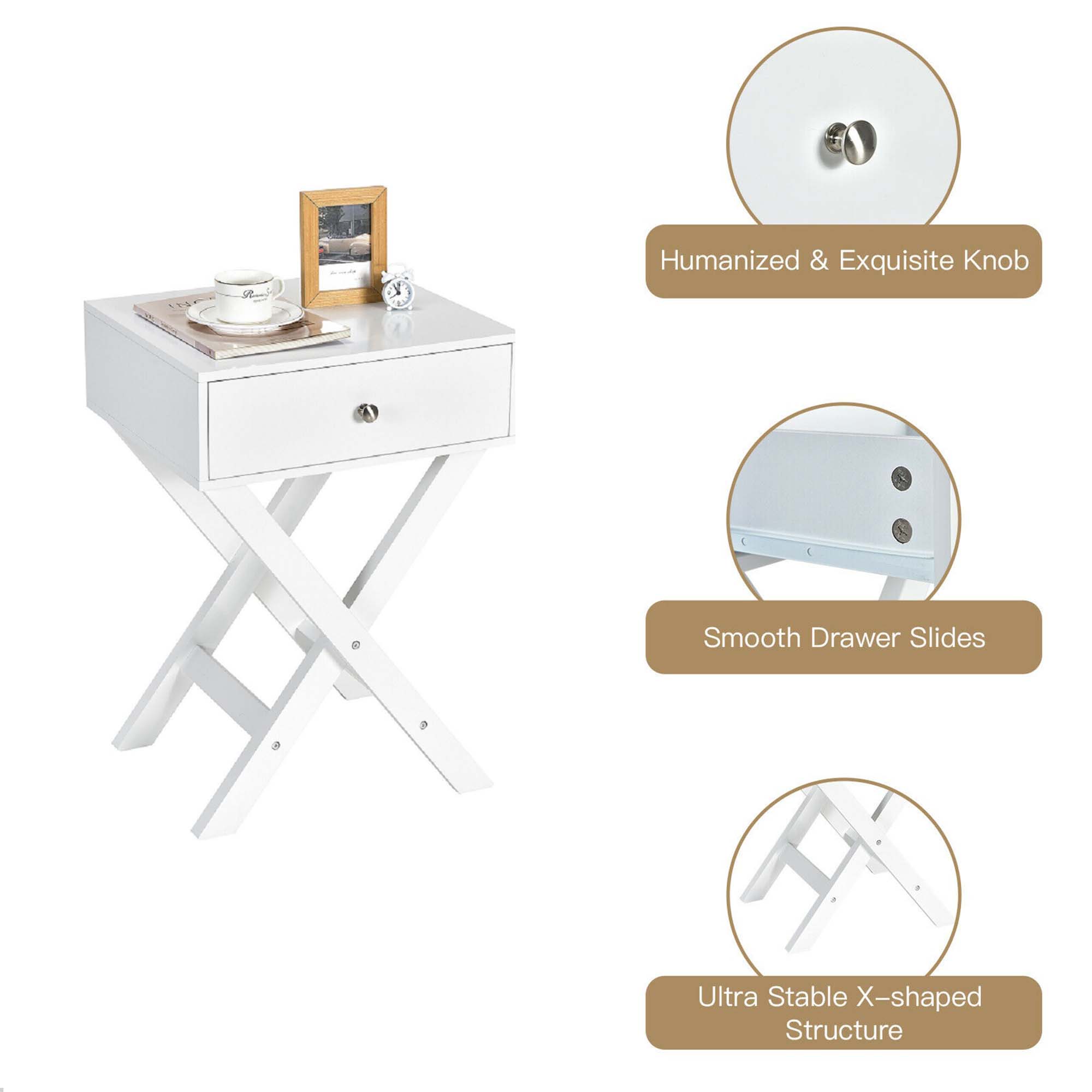 Humanized & Exquisite Knob, Smooth Drawer Slides, Ultra Stable X-shaped Structure