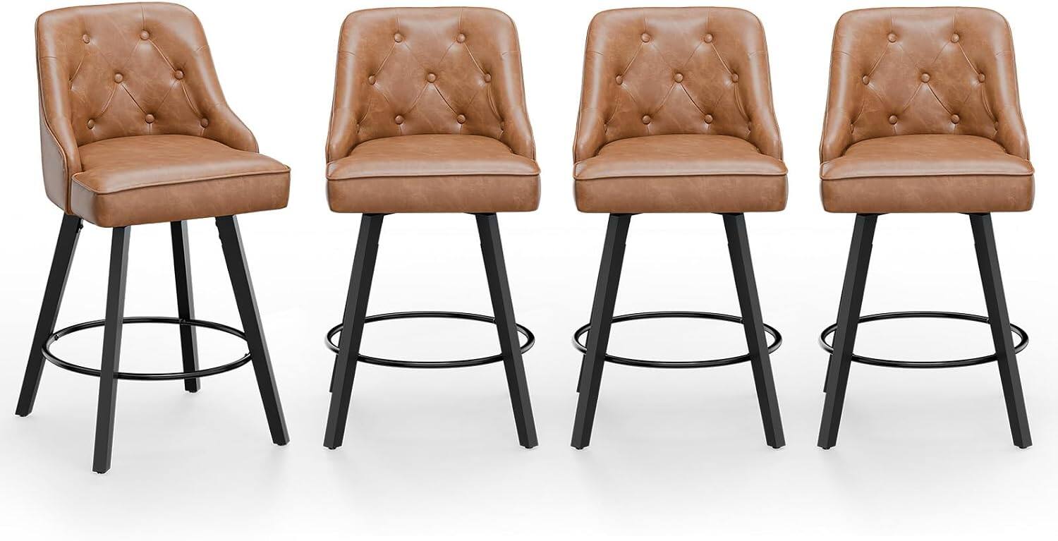 Brown Pu-Set of 4