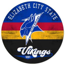 Jardine - ECSU Vikings 20'' x 20'' Retro Logo Circle Sign - Blue