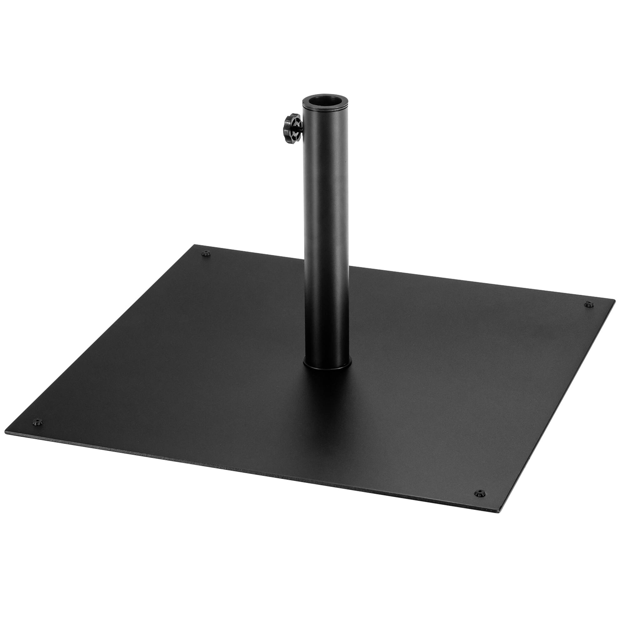 Alt View 8. Gymax - Gymax Square Weighted Patio Umbrella Base Stand 40 lbs Outdoor w/ 3 Adapters - Black.