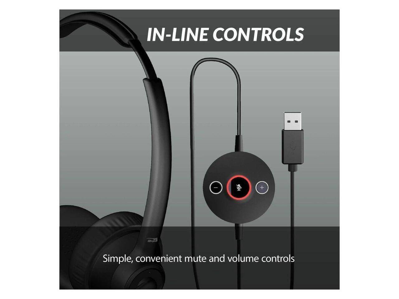 IN-LINE CONTROLS

Simple, convenient mute and volume controls