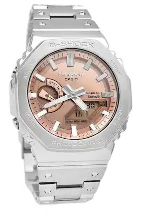 G-SHOCK
ADJUST
G-SHOCK LIGHT
CASIO
WT STR AL
GH SOLAR
Bluetooth
ALM
SIG
10: 9
MODE
RCVD
REM HND
START
PROTECTION