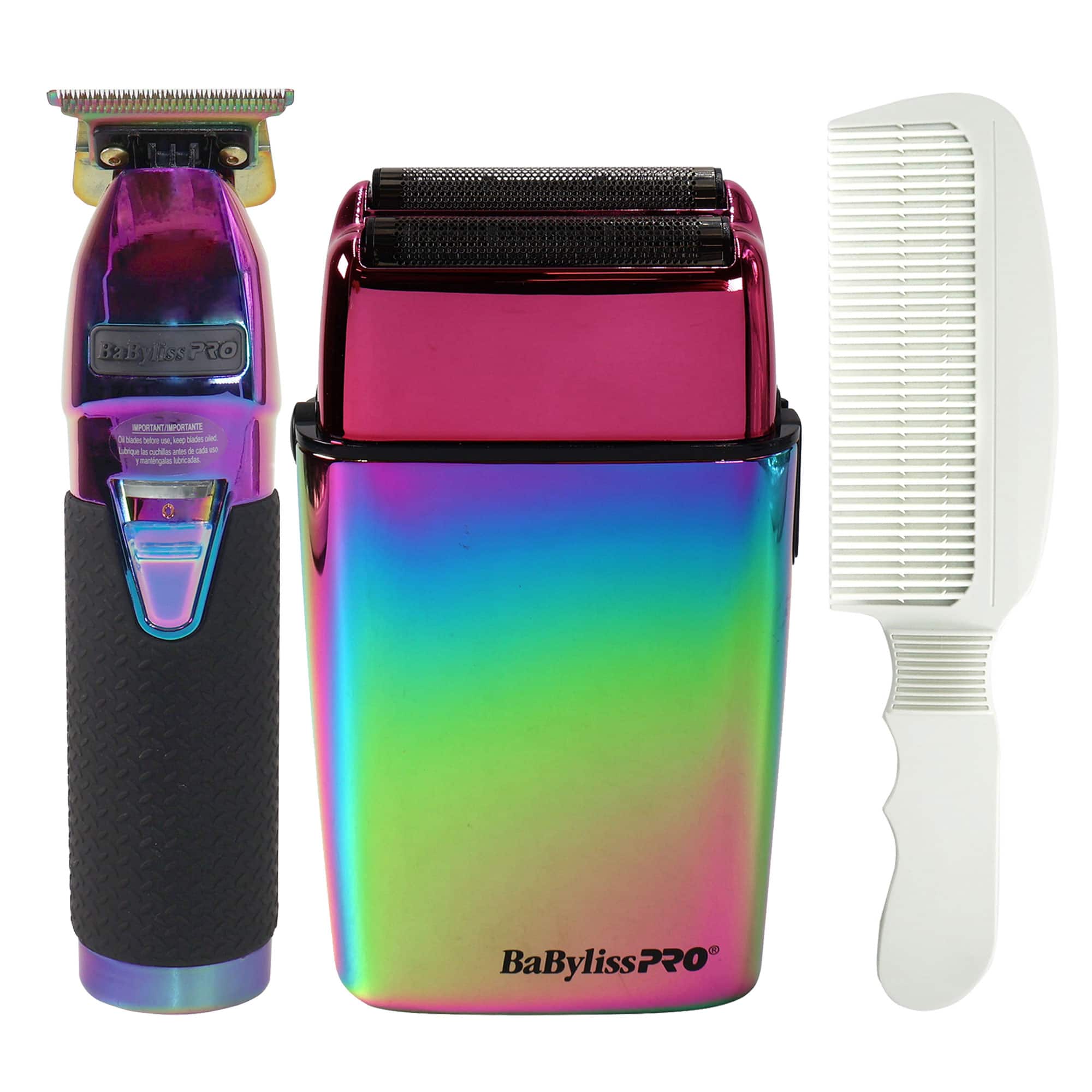 Babyliss Pro LIMITEDFX Iridescent Trimmer & Double Foil Shaver w