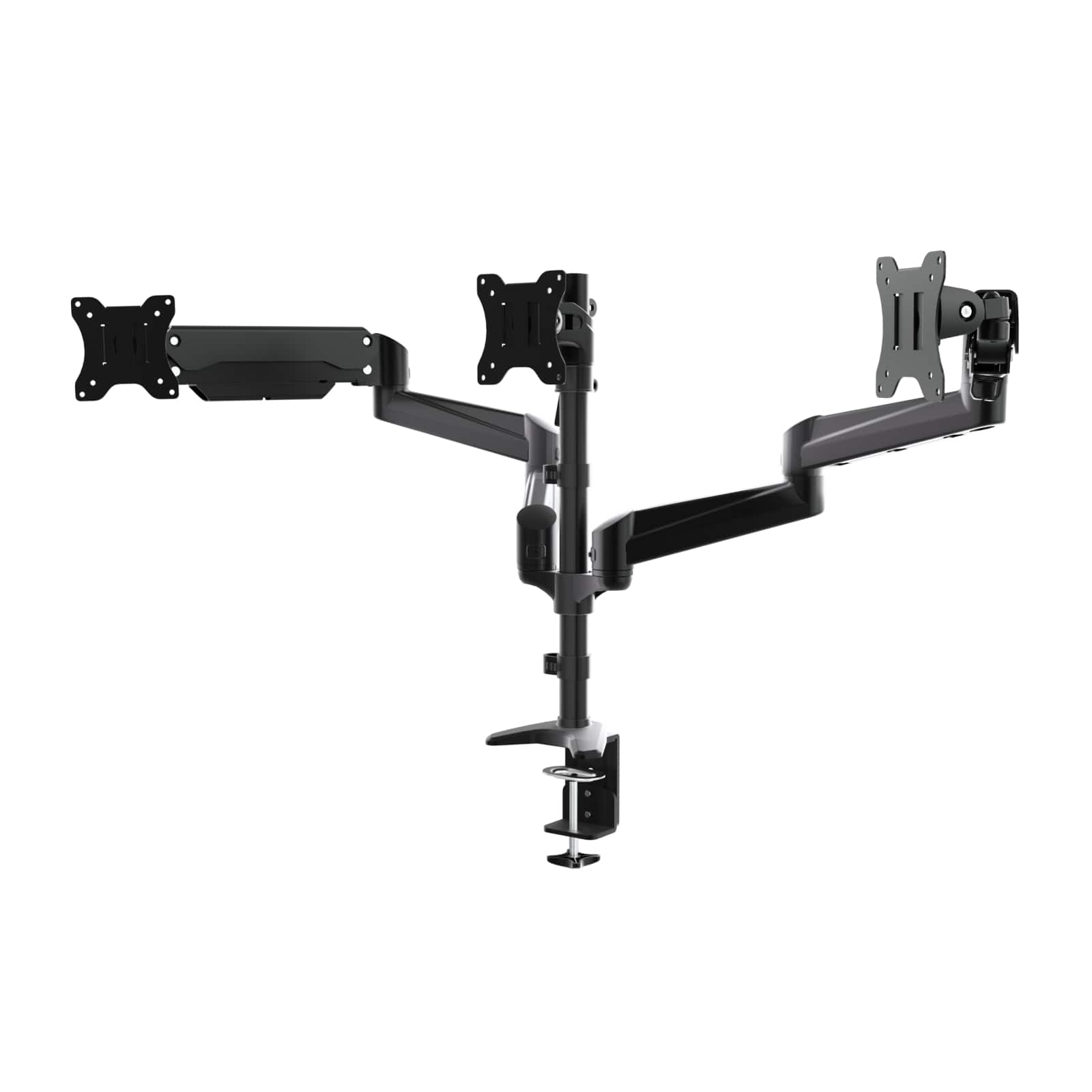 HUANUO Triple Monitor Desk Mount with Gas Spring Arms Black HNTS8B