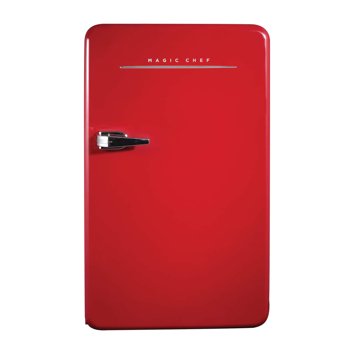 Magic Chef - MCR32CHR 3.2-Cu. Ft. ENERGY-STAR Certified Retro Mini Fridge with Manual Defrost - Red