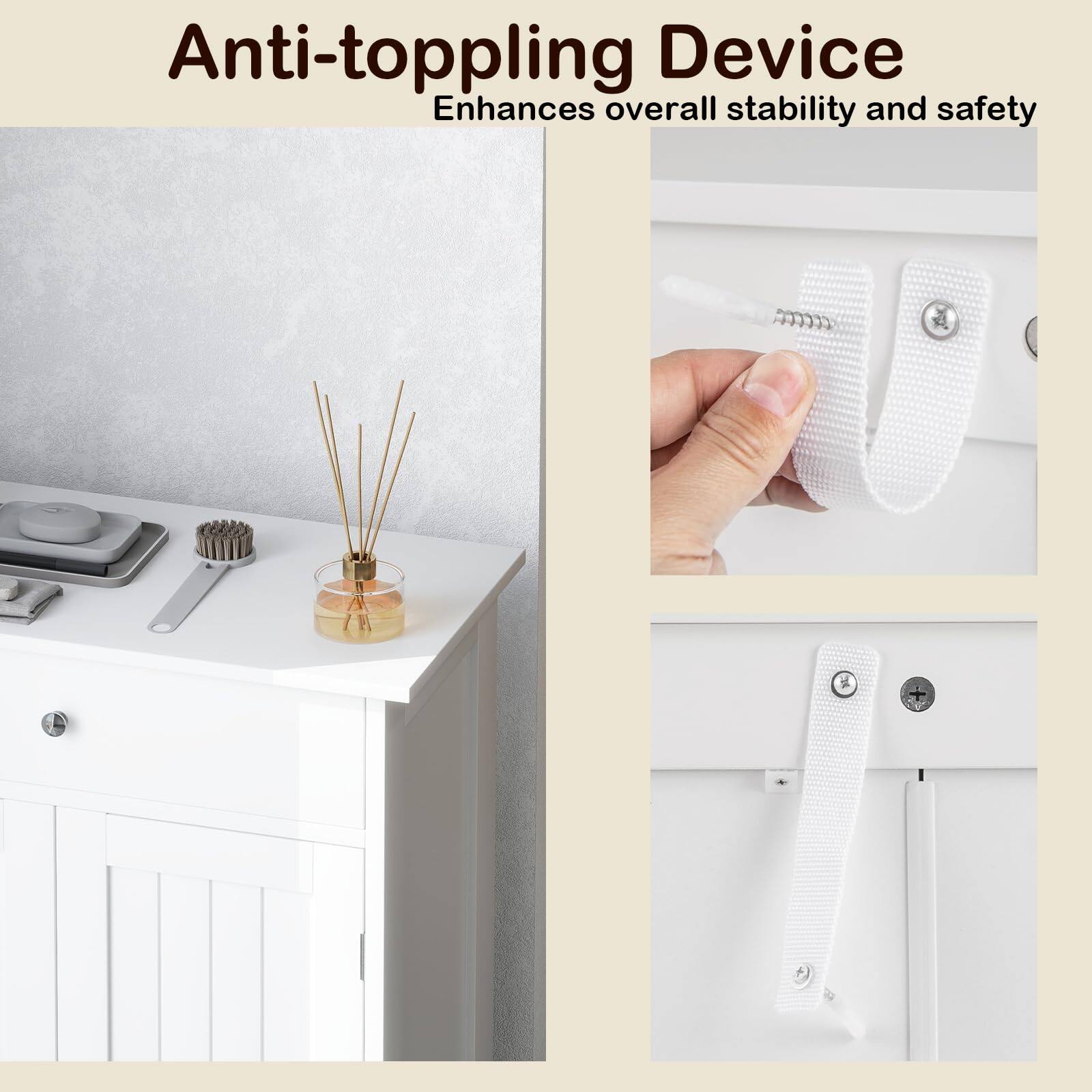 Anti-toppling Device Enhances overall stability and safety