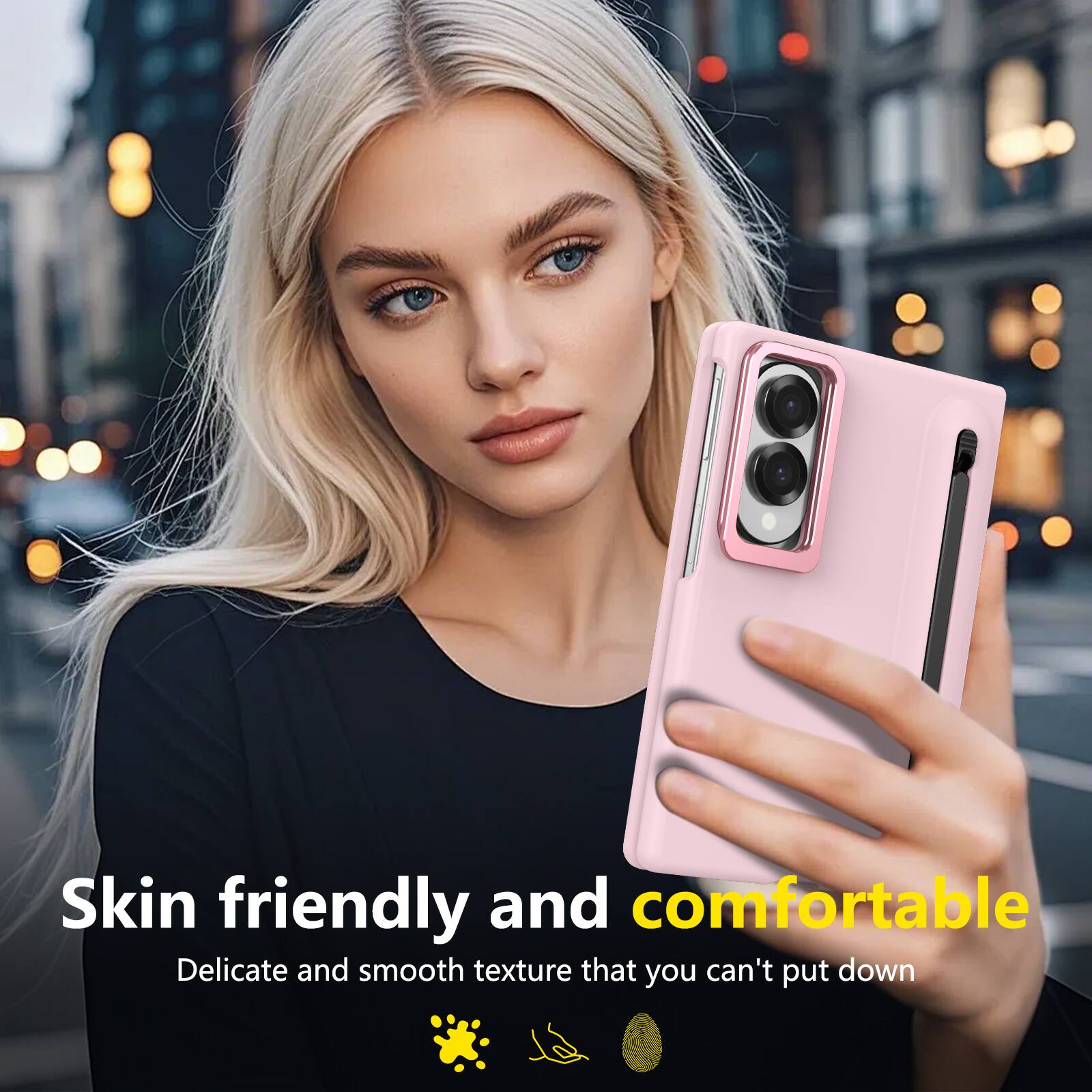 Skin friendly and comfortable  
Delicate and smooth texture that you can't put down