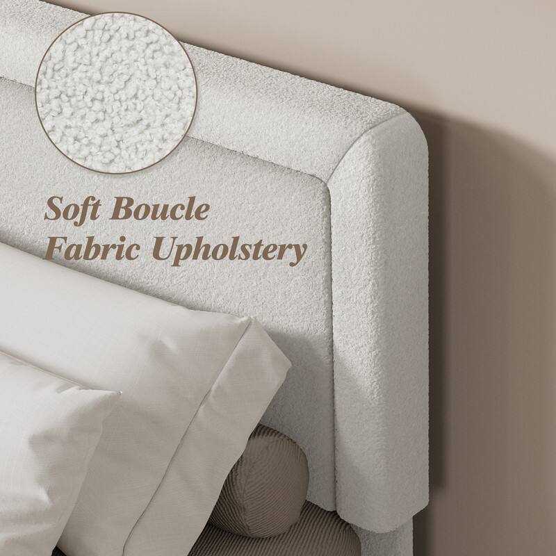 Soft Boucle Fabric Upholstery