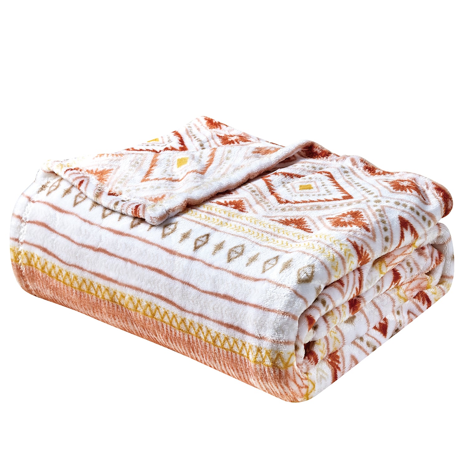 Noble House - Plazatex Nayati Micro plush Decorative All Season Color 50" X 70" Throw Blanket - Multi