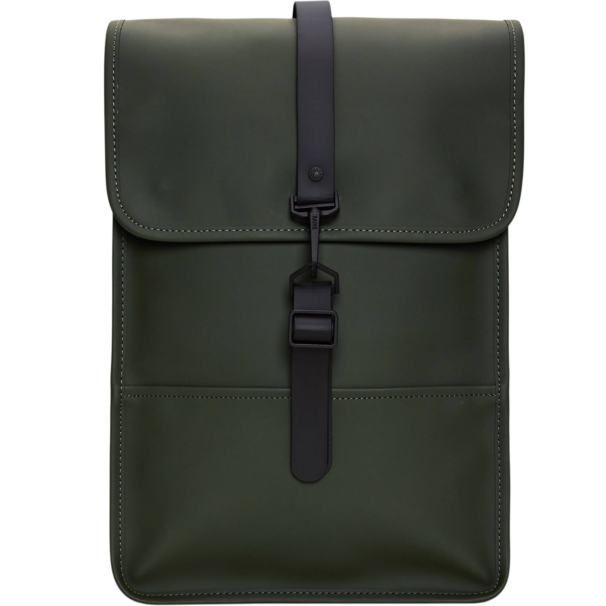 Front. RAINS - Backpack Mini - Green.