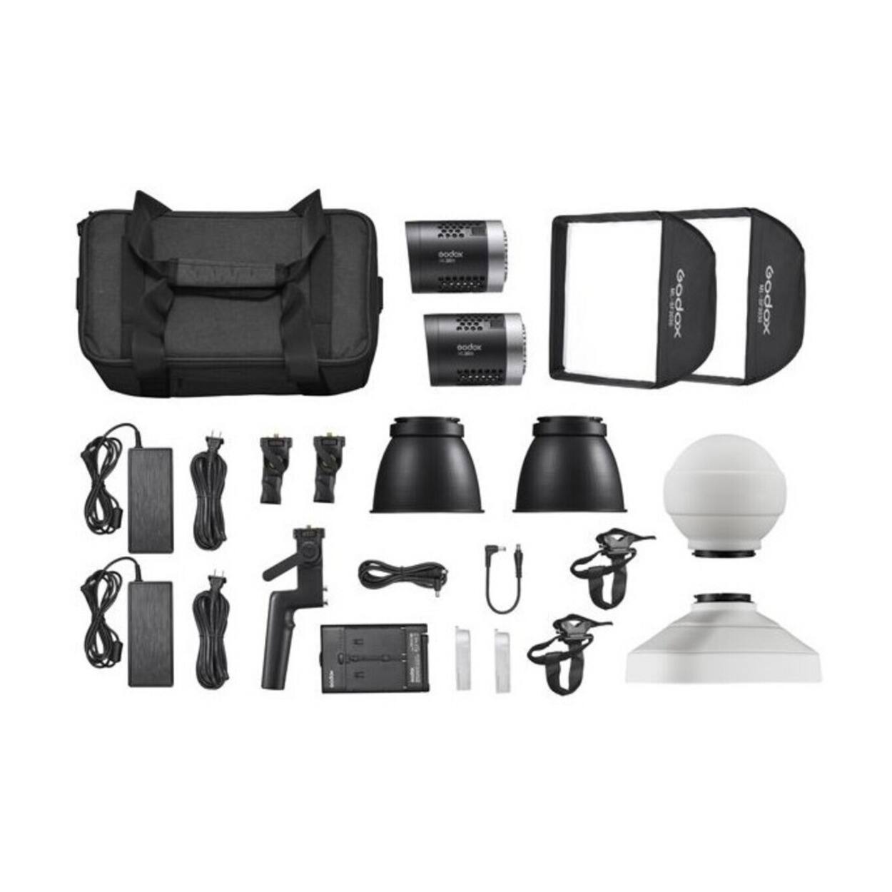 Godox - ML30Bi Bi Color LED 2 Light Kit with Wireless Control