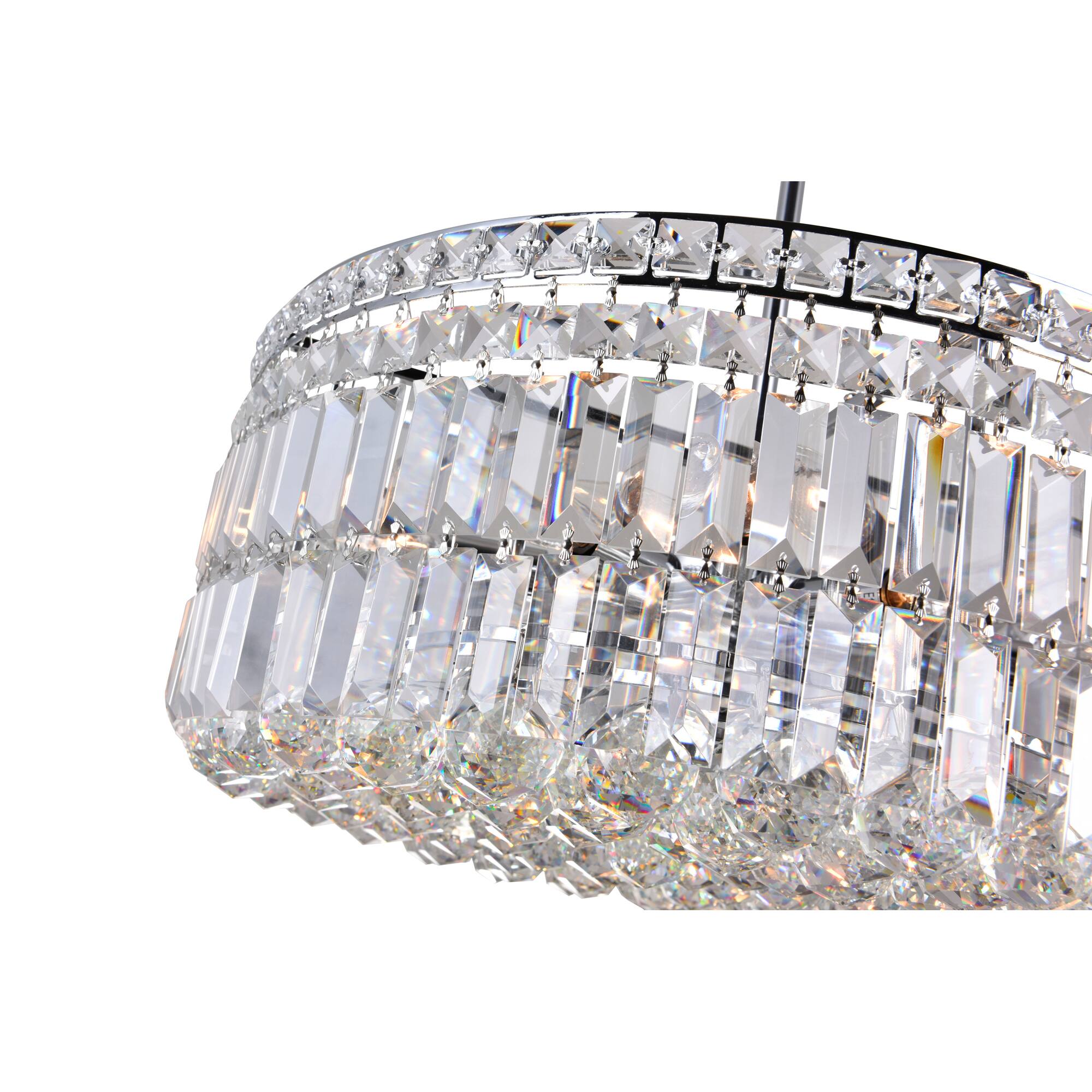 Back. CWI Lighting - Colosseum 8 Light Down Chandelier With Chrome Finish - Chrome.