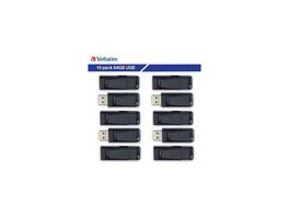 Verbatim - 64GB Store 'n' Go USB Flash Drive 10pk 70895 - Black