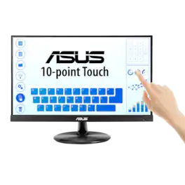 ASUS - Refurbished Excellent - VT229H 10-Point Multi-touch- 21.5" FHD (1920 x 1080) Display Monitor - Black