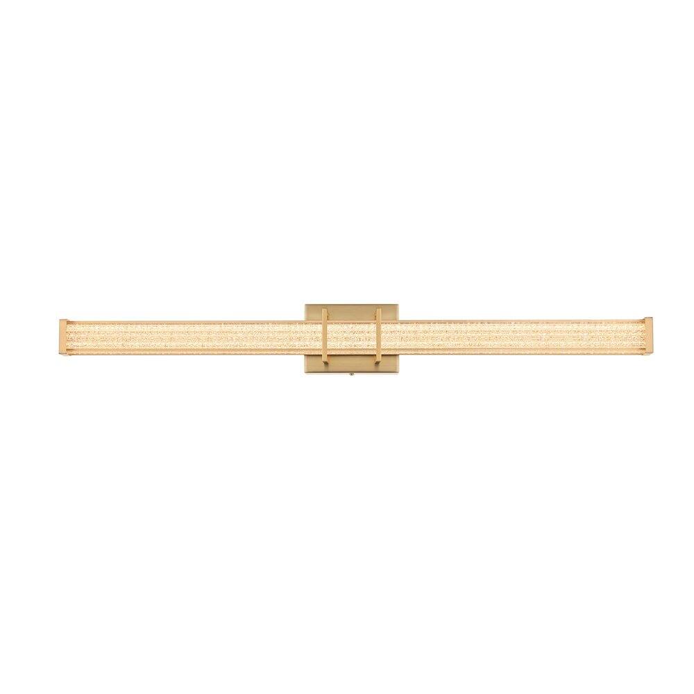 Alt View 1. Living District - Ivaan 36 Inch Led Wall Sconce In Satin Gold - Satin Gold.