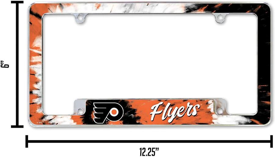 Rico Industries Philadelphia Hockey Flyers Chrome Metal License Plate ...