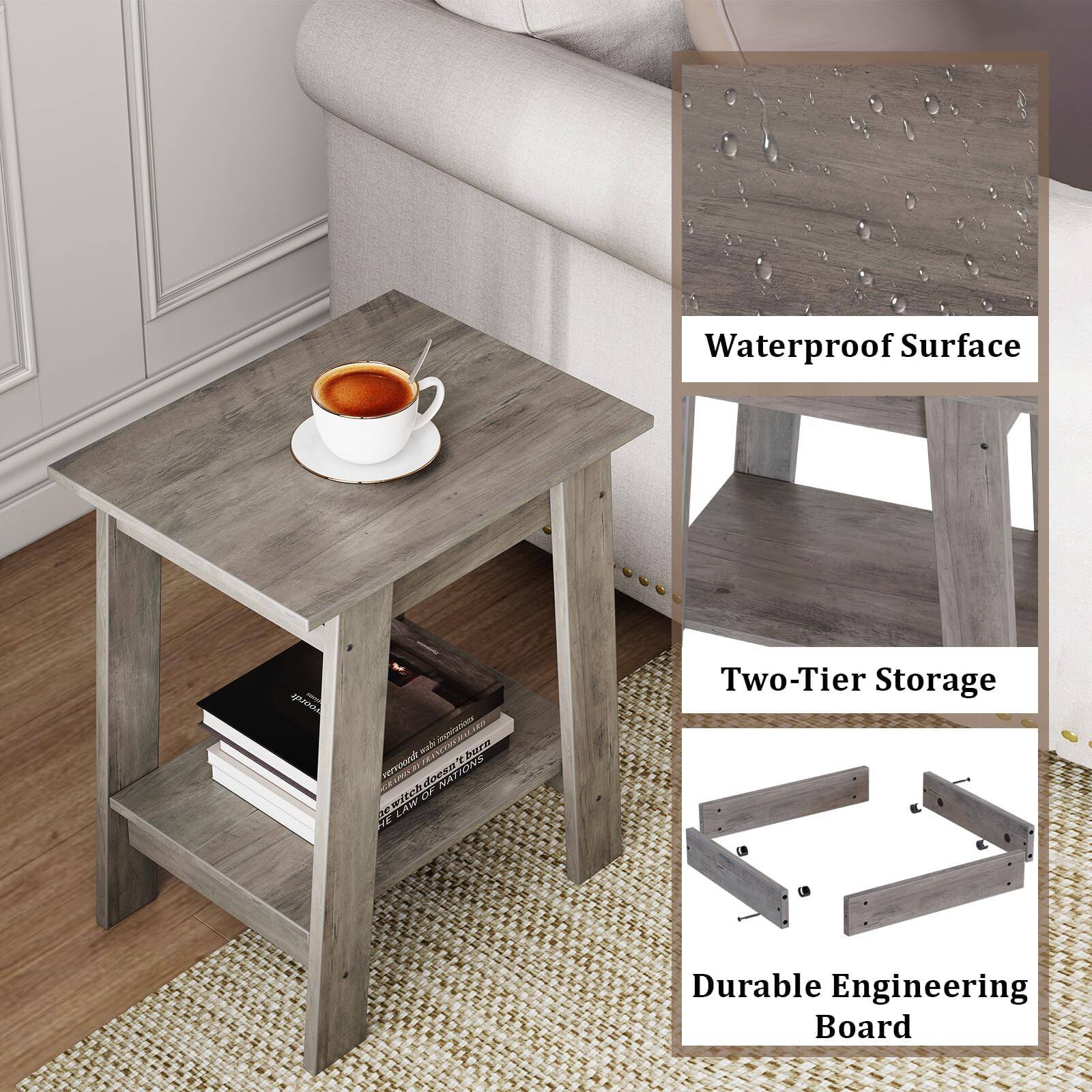 Waterproof Surface  
Two-Tier Storage  
Durable Engineering Board