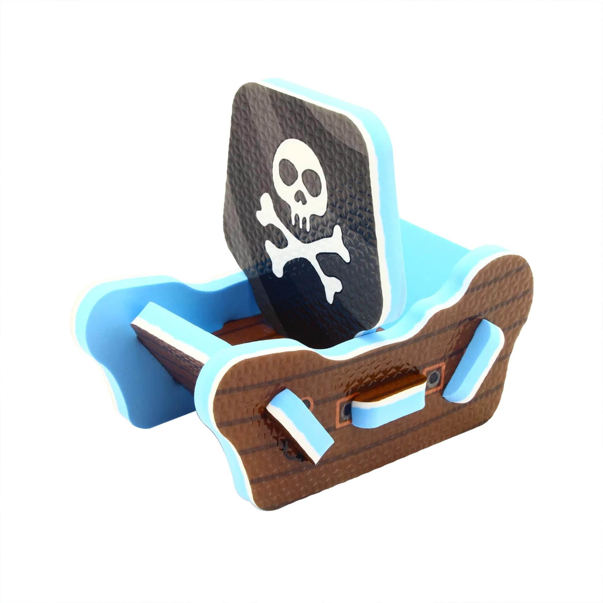 Alt View 4. TriAction Toys - Sunta Play Mat DIY Treasure Map and Ship | 9 Piece Set - Multicolored.