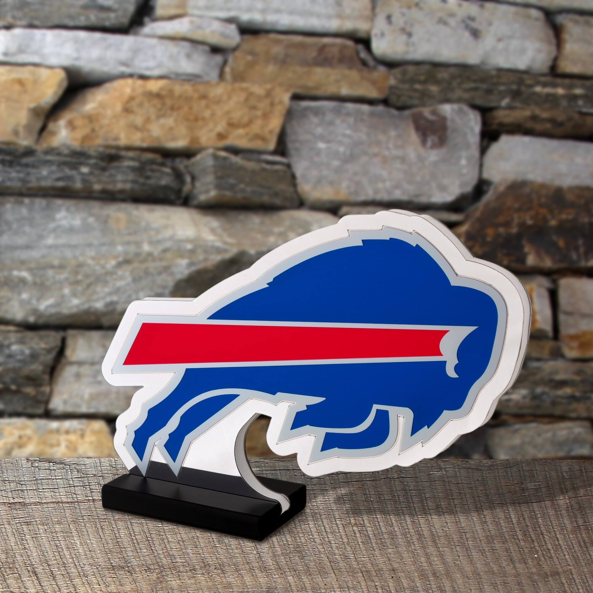 Alt View 3. Sporticulture - Buffalo Bills LED Infinity Logo Light - Multicolor.