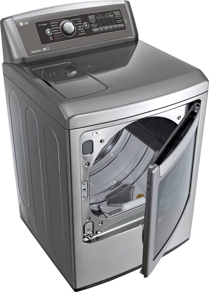 Best Buy: LG EasyLoad 7.3 Cu. Ft. 14-Cycle Steam Gas Dryer Graphite ...