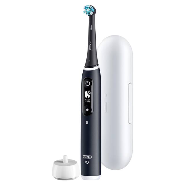 Oral-B - iO Series 6 Electric Toothbrush with Replacement Brush Head - Black