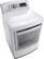 Alt View 6. LG - EasyLoad 7.3 Cu. Ft. 14-Cycle Electric Dryer with Steam - White.