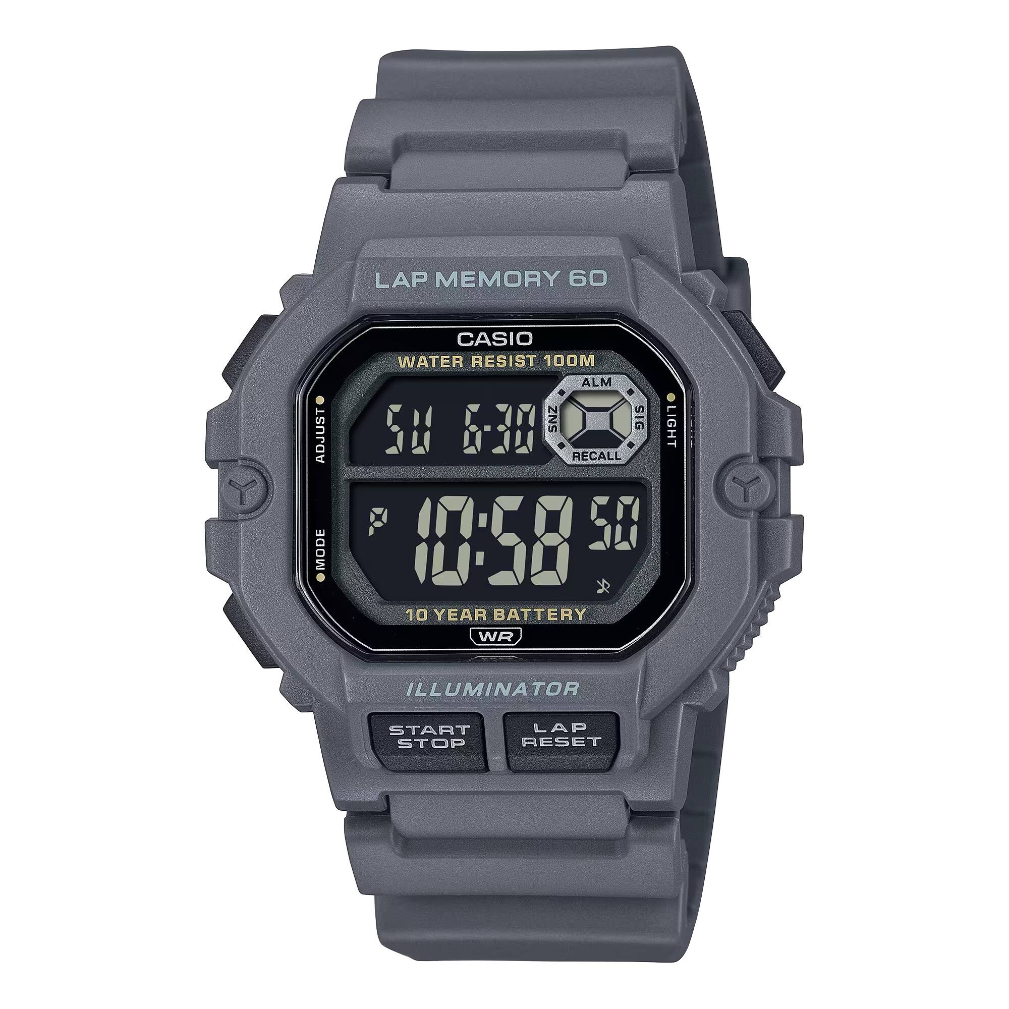 Casio - Men’s Dark Grey and Black Digital Sport Watch with Grey Dial - AE-1600H-8BVCF - Dark Gray price history on PriceWatchPro