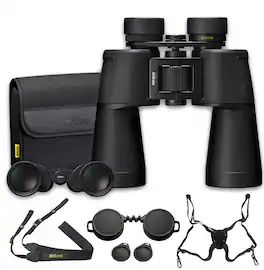 Nikon - 16x50 Action Binoculars for Wildlife Viewing Bundle