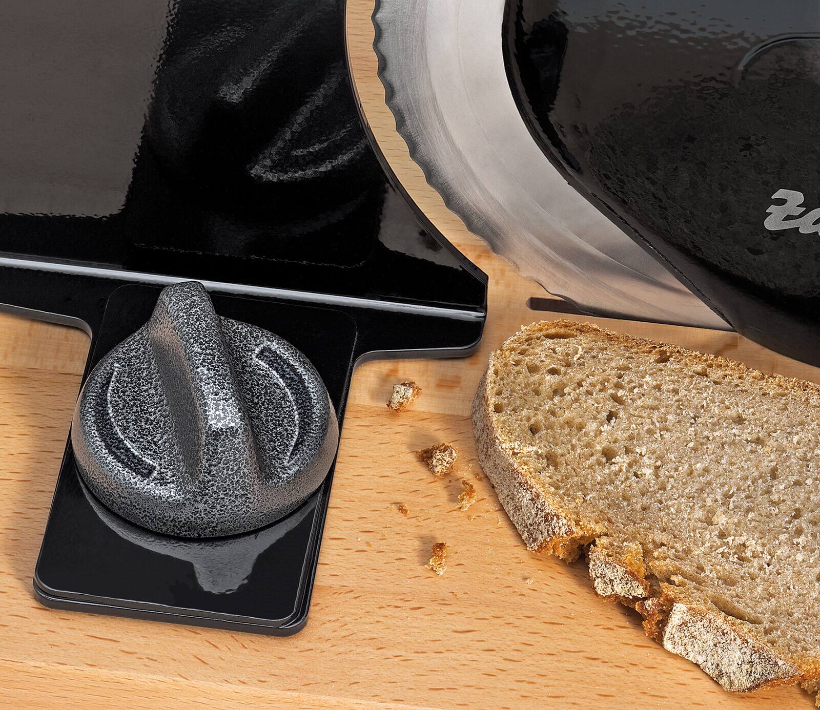 Alt View 2. Zassenhaus - Manual Bread Slicer, Hand Crank Home Bread Slicer, 11.75" x 8", Cream - Cream.