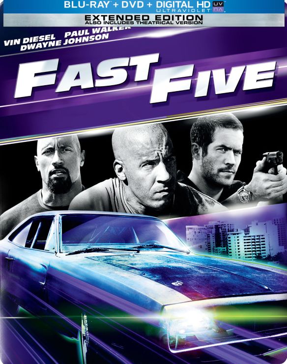  Fast Five [2 Discs] [Includes Digital Copy] [UltraViolet] [Blu-ray/DVD] [2011]