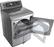 Alt View 11. LG - EasyLoad 7.3 Cu. Ft. 14-Cycle Electric Dryer with Steam - Graphite Steel.