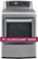 Alt View 12. LG - EasyLoad 7.3 Cu. Ft. 14-Cycle Electric Dryer with Steam - Graphite Steel.