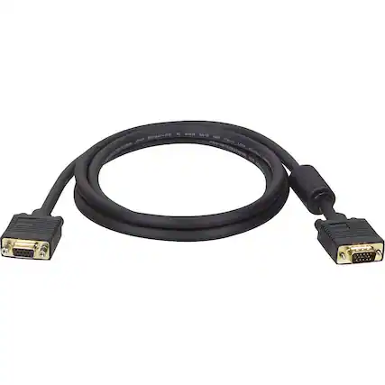 Front. Tripp Lite - 6' VGA Extension Cable - Black.